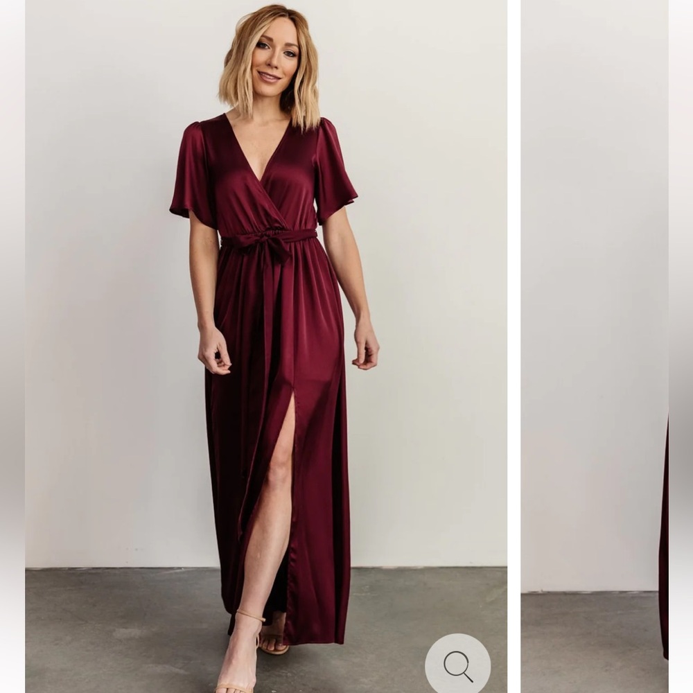 Baltic Born Burgundy Maxi Dress NWT